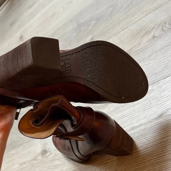 Frye Brown Leather Ankle Boots - Picture 4 of 6
